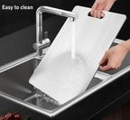 Titanium Cutting Board - 100% Pure Titanium Cutting Boards for Kitchen - Cutting Edge Hygiene & Durability, 1 Pack Double Sided Medical-grade Titanium Cutting Mat, Easy to Clean (18"L x 12"W)