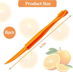 8 Pcs Orange Peeler Tools- Easy Orange & Lemon Fruit Peel Cutter Vegetable Slicer Fruit Tools