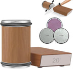 Rolling Knife Sharpener Kit, Rolling Knife Sharpener with 2 Diamond & 1 Corundum Discs,15 & 20 Degree Magnetic Angle for Kitchen Knives,Work Sharp Kitchen Knife Sharpener