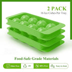 Round Ice Cube Mold,1.8 INCH x 8,Whiskey Ice Cubes Mold,Circle Ice Cube Tray with Lid,Ice Ball Maker Mold Sphere Ice Cube,Large Ice Cube Molds for Whiskey,Cocktails,Coffee