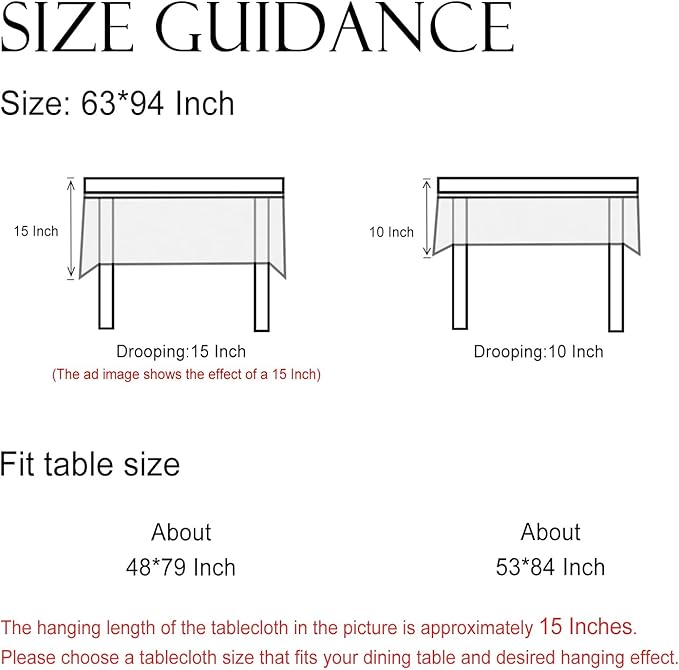 ISAENNE Designer Vintage Linen Floral Long Rectangle Tablecloth,Fall Colorful Modern Table Cloth,Anti-Wrinkle Decor Tablecloths for Dining Thanksgiving Kitchen Christmas,63"*94"-Bertina E