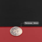 Table Pad Protector for Dining Room Table - Can Be Used On Both Sides Waterproof and Easy to Clean Good Flatness Used for Dining Table(Black+Wine Red 54x72)