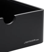 Normcore Compact Espresso Knock Box, Metal Coffee Knock Box, Heavy-Duty Knockbox, Anodized Aluminum, Espresso Accessories for Coffee Grounds, Black