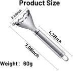 2PCS Corn Planer Cutter Thresher Peeler, Corn Thresher Cob Stripper Tool,Premium Stainless Steel Corn Thresher Cob Remover tool with Ergonomic Handle