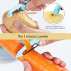 6 Pcs Kitchen Vegetable Potato Peeler Set, Including Corn Peeler, Corn Stripper for Corn on the Cob Tool, Potato, Carrot, Apple Peelers + Orange Peeler Tool, Y Peeler for Veggie & Fruit(Color-1)