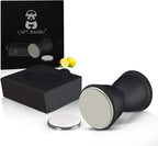 Rolling Knife Sharpener Kit - Crafted with Premium Stainless Steel | Kitchen Knife Sharpener Includes a 400 Grit Diamond Disc to Restore Sharpness and a Ceramic Disc to Polish and Smooth the Blade