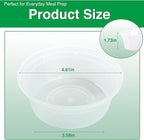 Deli Food Containers with Lids 8 oz-50 Pack Meal Prep Containers Food Storage Containers with Lids Stackable, Leakproof, BPA Free, Microwave Dishwasher Freezer Safe for Takeout Meal
