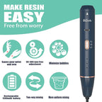 Upgraded Resin Mixer, Handheld Rechargeable Mixer with Minimizing Bubbles,Epoxy Resin Mixer for Resin, Silicone Mixing, Resin Molds, DIY Crafts (Included 4 pcs Paddles) (Blue)