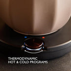 Hotel Chocolat Hot & Cold Drinking Chocolate System - The ALL-NEW Velvetiser from Kit includes hot chocolate maker, 10 serving taster box, mug and glass - Pewter Edition