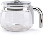 Smeg 50's Retro Style Aesthetic Drip Coffee Machine with 10 Cup Glass Carafe, Auto Start Feature, Keep Warm Plate, and Two Coffee Strength Settings (Red)