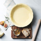 Sweejar Ceramic Pie Pan, 10 Inch Round Baking Dish, Non-Stick with Soft Wave Edge for Apple, Pumpkin, Pot Pies (Blue&Yellow)