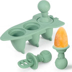 Haakaa Astronaut Ice Pop Mould Set – Mini Silicone Breastmilk Popsicle Molds with Sticks, Anti-Choking Design, Ideal for Baby Teething Relief, Frozen Breastmilk Treat Maker for Infant