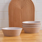 Stone Lain Jade Stoneware Dinnerware 16-Piece Service for 4, Taupe