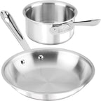 All-Clad - 4108201S All-Clad Kitchen Helper Fry Sauce pan, 8 inch and 1 quart, Steel