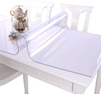 NECAUX Custom 18 x 36 Inch Clear Desk Cover Protector, 1.5mm Thick Plastic Desk Pad, Desk Protector Clear, Desk Mats on top of Desks, Clear Table Cover Protector for Computer Writing Desk, Side Table
