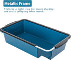 Silicone Freezer Tray With Lid, 2 Large 4 Cup Large Soup Freezer Molds Container for Meal Prepping, Ice Cube Tray, Perfect for Storing Leftovers, Sauces, Lasagna, 2-Pack