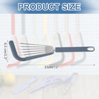 uxcell Silicone Fish Spatulas with Handle Kitchen Cooking Spatula for Egg, Fish, Pancakes Blue