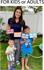 Snack Containers - Small Bento Lunch Box for Kids Girls Boys Toddlers | MINI Leakproof Boxes, Baby Bentobox for School Daycare Travel, Portion Containers, 2 pack, Red Navy Blue