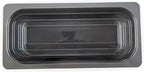 Restaurantware-RW Base 5 Quarts Ice Cream Containers, 100 Rectangle Disposable Containers - Durable, With Clear Lid, Black Plastic Box, For Ice Creams, For Cafes