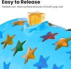 JOERSH Star Candy Molds Silicone Molds for Hard Candy, Gummy, Caramels, Chocolate, Ganache, Ice Cubes, 240 Cavity