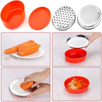 Stainless Steel Cheese Grater with Airtight Food Storage Container & Lid - Multi-Purpose Kitchen Tool for Grating Cheese, Vegetables, Ginger, and Citrus Fruits - Ideal for Home & Picnic Use