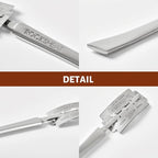 Bread Lame Dough Scoring Tool, Stainless Steel Scoring Knife with 5 Feather Blades, Sourdough Scoring Tool for Bread Baking, Baking Tool for Baking Beginners