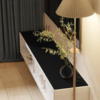 Dresser Covers Runners - 22x54 Inch Waterproof Easy to Clean Can Conceal Flaws Protector The Table Top from Scratches Used for Coffee Table Dresser(Black+Black 22x54)