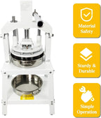 TECHTONGDA Commercial Dough Divider Rounder Machine Manual 10PCS Dough Cutter Hand Press Bread Bakery Dough Dividing Machine