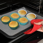 Silicone Baking Muffin Cups Cupcake Liners 24 Pack Non-stick Reusable Cake Molds