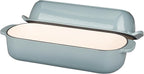 Enameled Cast Iron Loaf Pan with Lid, Dutch Oven Bread pan for Homemade Sourdough Bread Baking, 12.5x5.5 inch, 5qt, Seasalt