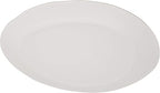 Carlisle FoodService Products Ridge Reusable Plate Rimless Plate for Home and Restaurant, Melamine, 11 Inches, Cement, (Pack of 12)