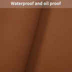 Leather Table Cover,1.8mm Thick,54x54 Inch Table Protector,Table Protector for Dining Room Table,Dining Table Cover,Table Cover Protector,Protector para Mesa De Comedor(Brown+Gray,54x54)