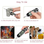 1pc Candy Thermometer Digital Instant Read for Meat Kitchen Cooking Food Oil Deep Fry BBQ Grill Smoker (1, 9.4in)