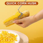 2025 New Long Handle Stainless Steel Corn Stripping Tool, Easy Clean Corn Cob Peeler Corn Peeler Tool, Corn Peeler Stainless Steel Splitter Tool Suitable for Home Kitchen (A-1Pcs)