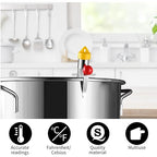 New Candy Thermometer with Pot Clip and Hanging Hook, Deep Fry Oil Thermometer Candy, Sugar Syrup Jam Jelly Instant Read Glass Food Kitchen Cooking Thermometer for Candy Making and Food