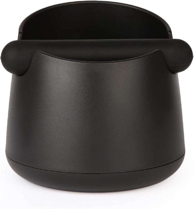 Knock Box Large Capacity Design Espresso Knock Box Shock-absorbent Knock Box Espresso with Removable Knock Bar and Non-Slip Base Espresso Accessories for Home/Office