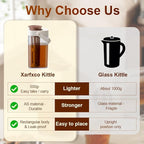 Cold Brew Coffee Maker, 1L/35oz Portable & Durable Iced Tea and Coffee Brewer, Leak-Proof & BPA-Free, Removable Mesh Filter For Easy Cleaning & Using, Dishwasher Safe, Space Saving.