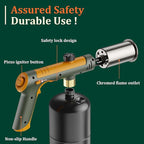 TONYFUL Powerful Propane Torch, Kitchen Cooking Torch, Culinary Torch Campfire Starter, Adjustable Grill Torch for Searing Steak, BBQ, Weeding(Propane Tank Not Included)
