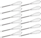 CHuangQi 5 Inch Endurance Stainless Steel Mini Whisk/Egg Beater, Set of 12