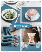 AMOAMI-Coffee Mat Hide Stain Rubber Backed Absorbent Dish Drying Mat for Kitchen Counter-Coffee Bar Accessories Fit Under Maker Machine Pot Espresso Machine Dish Rack Blue