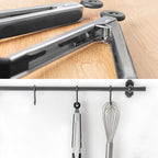 2 Pack Stainless Steel Silicone Cooking & Serving Tongs, 7 & 9 Inch, Black, Locking Handle, Heat Resistant, Dishwasher Safe
