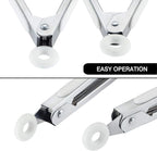 7 inch Cooking Tongs, MSY BIGSUNNY Set of 3 Mini Kitchen Tongs Silicone Serving Tongs With Silicone Tips for FoodGrill, Salad, BBQ (Snow White)