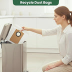 14 Pack MS1 MAX Dust Bags Compatible with MONSGA MS1 MAX Robot Vacuum Bags 3L Large Capacity Heavy Duty Bags for Home Vacuum