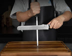 Re-Sharpenable Bread Knife for Homemade Bread, 10.6 Inch Multifunction Serrated Knife, Razor Sharp Slicer, Forged High Carbon German Steel, Full Tang Ergonomic Handle Design for Sourdough Turkey Fruit