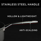 MsMk 11 Inch Induction Grill Pan, Bacon Carbonize also Nonstick, PFOA Free Non-Toxic, Stay-Cool Handle, Scratch-resistant, Induction Griddle Pan for Stove Top