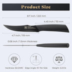 Steak Knives Set of 12, 4.7 Inch Straight Edge Meat Knives, Dishwasher Safe by SGS Cerf, Super Sharp for Precise Cutting, Non-stick Blade & Anti Rust, Easy to Maintain Ideal for Restaurant