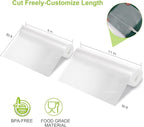 Bonsenkitchen Vacuum Food Sealer Rolls Bags, 8" x 50' & 11" x 50' Commercial Grade BPA Free Bag Rolls, Durable Customized Size Food Vac Bags for Storage and Sous Vide Cooking VB3212