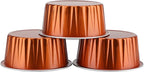 EUSOAR Dessert Cups With Lids, 5 OZ 100pcs Baking Cups with Lids,125ml Snacks Desserts Flan, Recyclable Economical Catering Gathering Club Shower Wedding Party Favor Baking Cups-Caramel