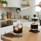 2Pcs Coffee Scoop Spoon - 1 Tbsp (15ml) & 2 Tbsp (30ml) Measuring Tablespoon - Stainless Steel Coffee Measuring Spoon - Long Handle Measuring Spoons for Ground Coffee, Loose Tea and Powder