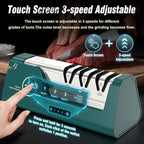 Professional Electric Knife Sharpener with 100% Diamond Abrasives & Precision Angle Guides, 3-Speed Variable 4-Stage Open Touch-Screen LCD Knife Sharpener for Straight, Serrated Edges, Scissors & Axes